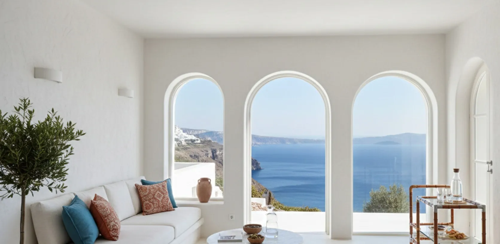 antique cocktail trolley by William Billy Haines in cozy setting