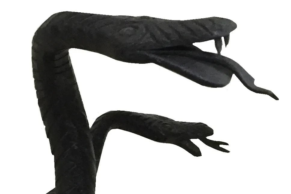 antikes kartenfach mit einzigartigem schlangen-design, ideal für dekoration