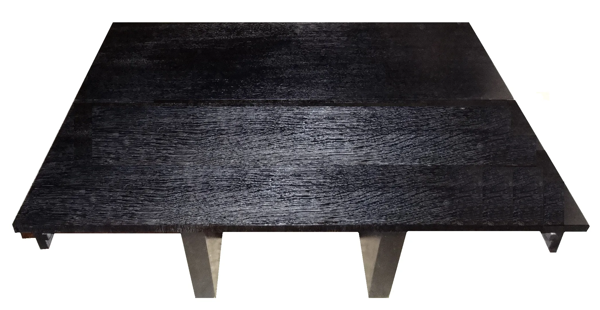 美しいデザインの古い黒いコンソール