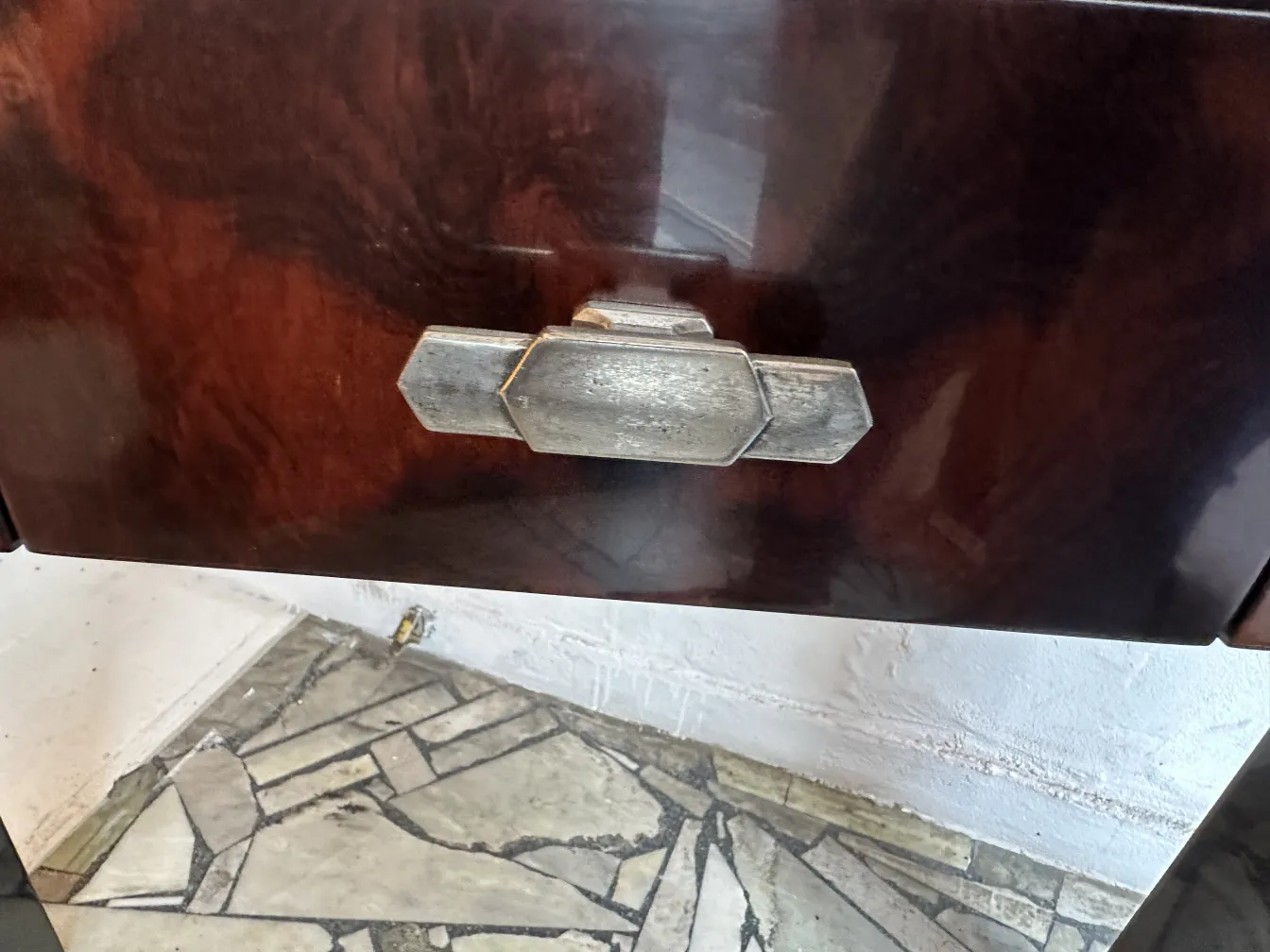 two antique consoles with unique design