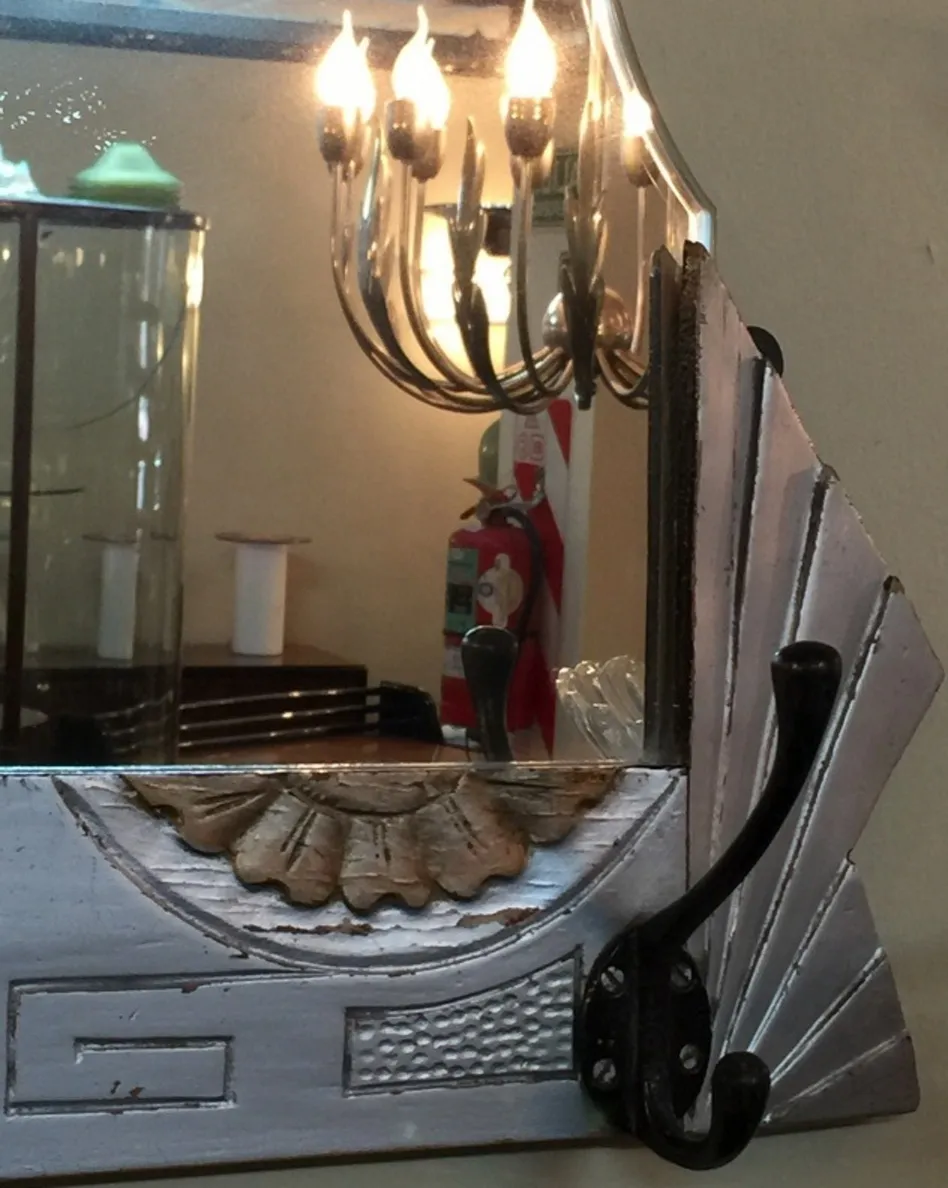 antique decorative mirror with ornamental details