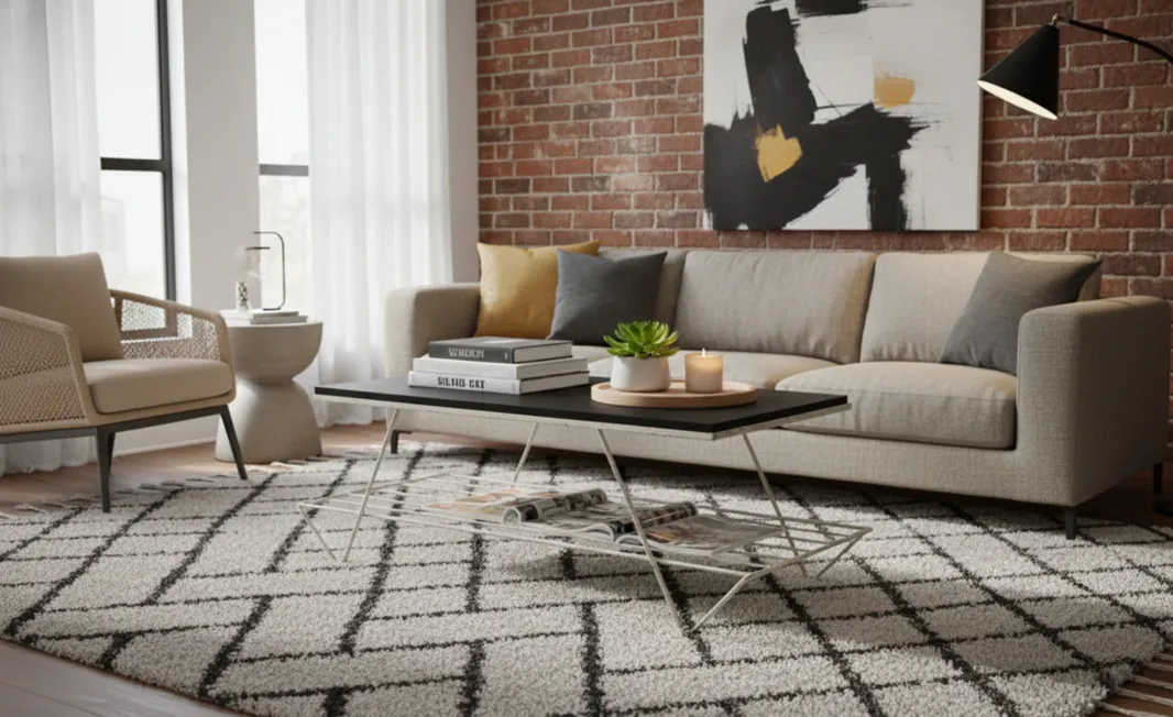 장식이 있는 오래된 정원 테이블