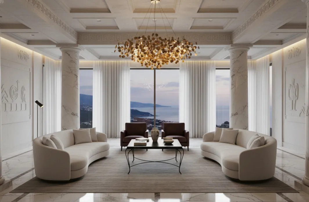 优雅设计的古董花园桌，置于明亮的环境中。