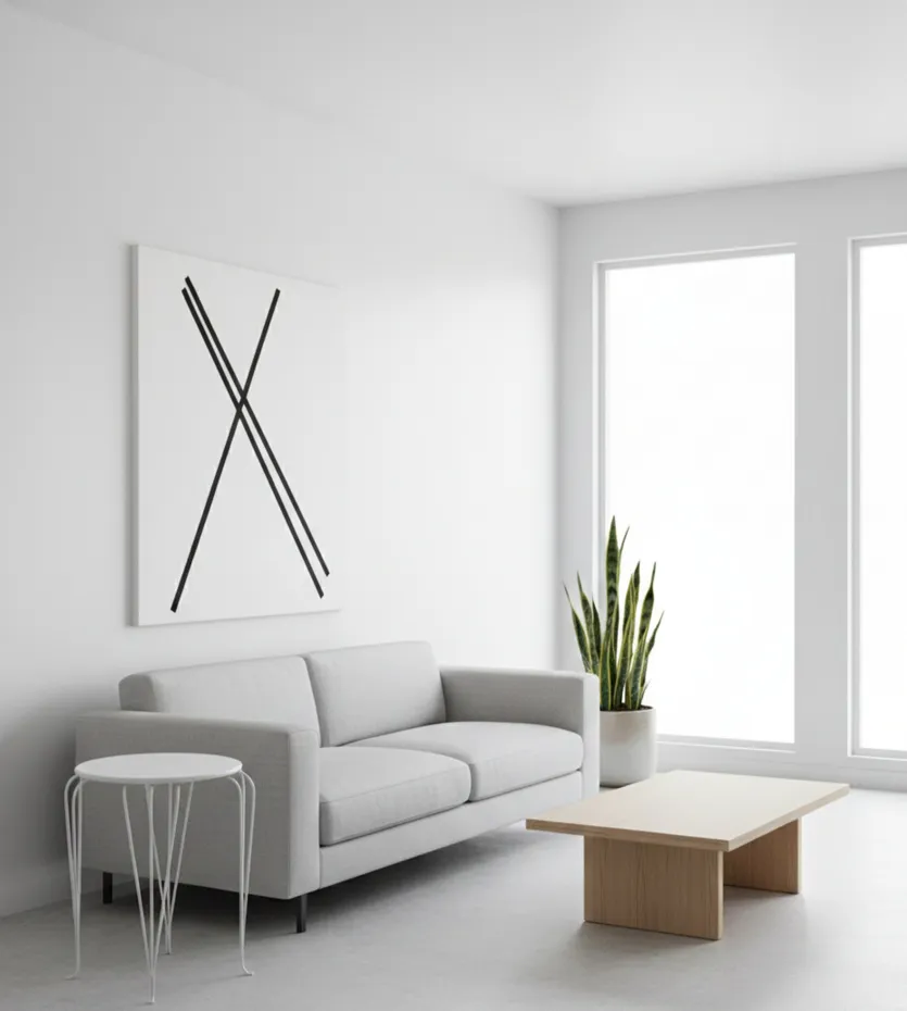 現代の部屋にある庭のアンティークテーブル