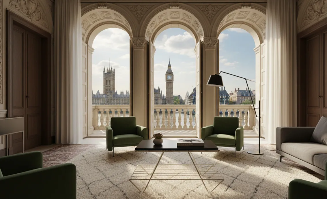 Antique garden table with elegant design and outdoor view