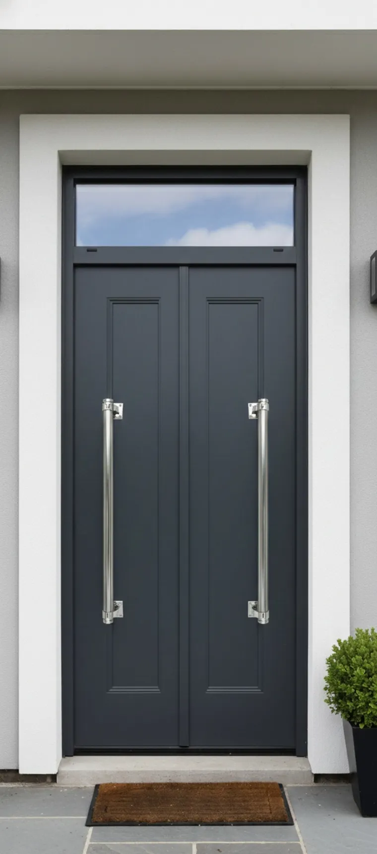 poignées de portes anciennes avec un design simple, montage de porte