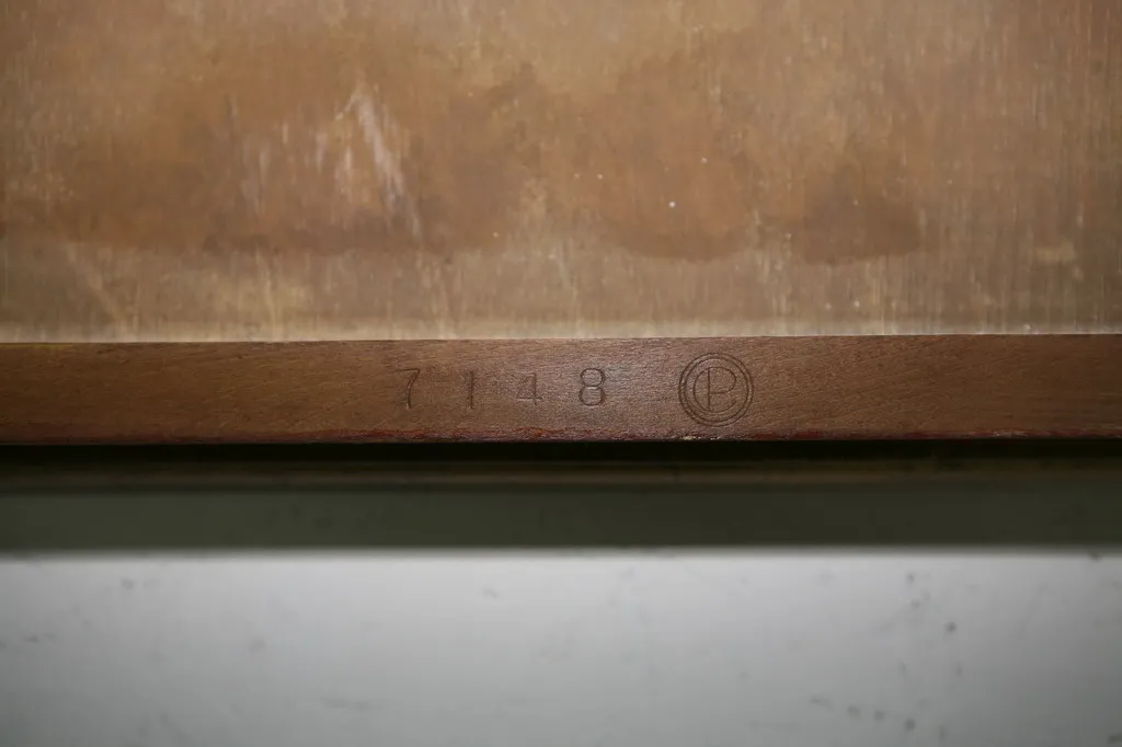 antique Chanaux et Pelletier table with visible carving