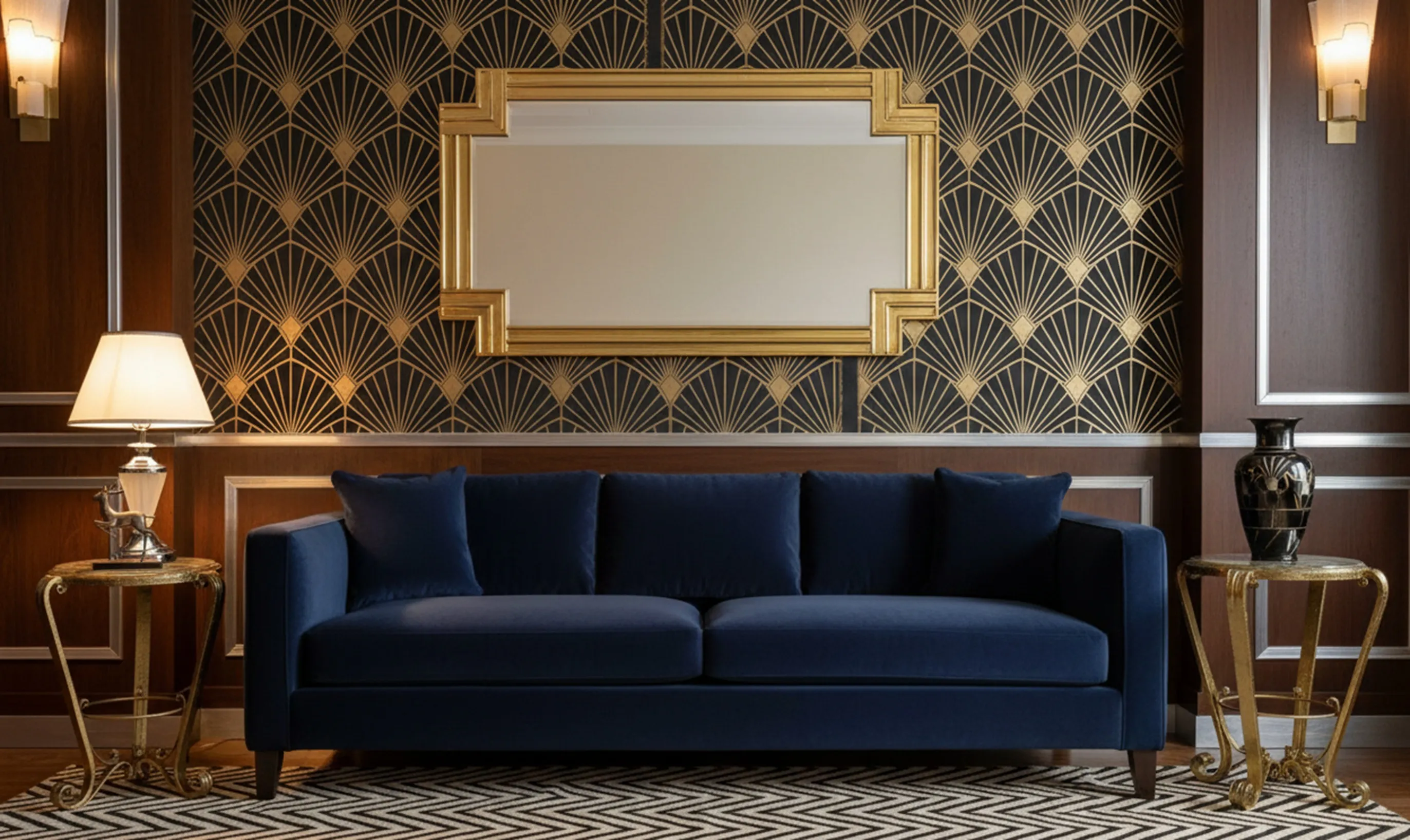 deux petites tables anciennes décorant un salon élégant