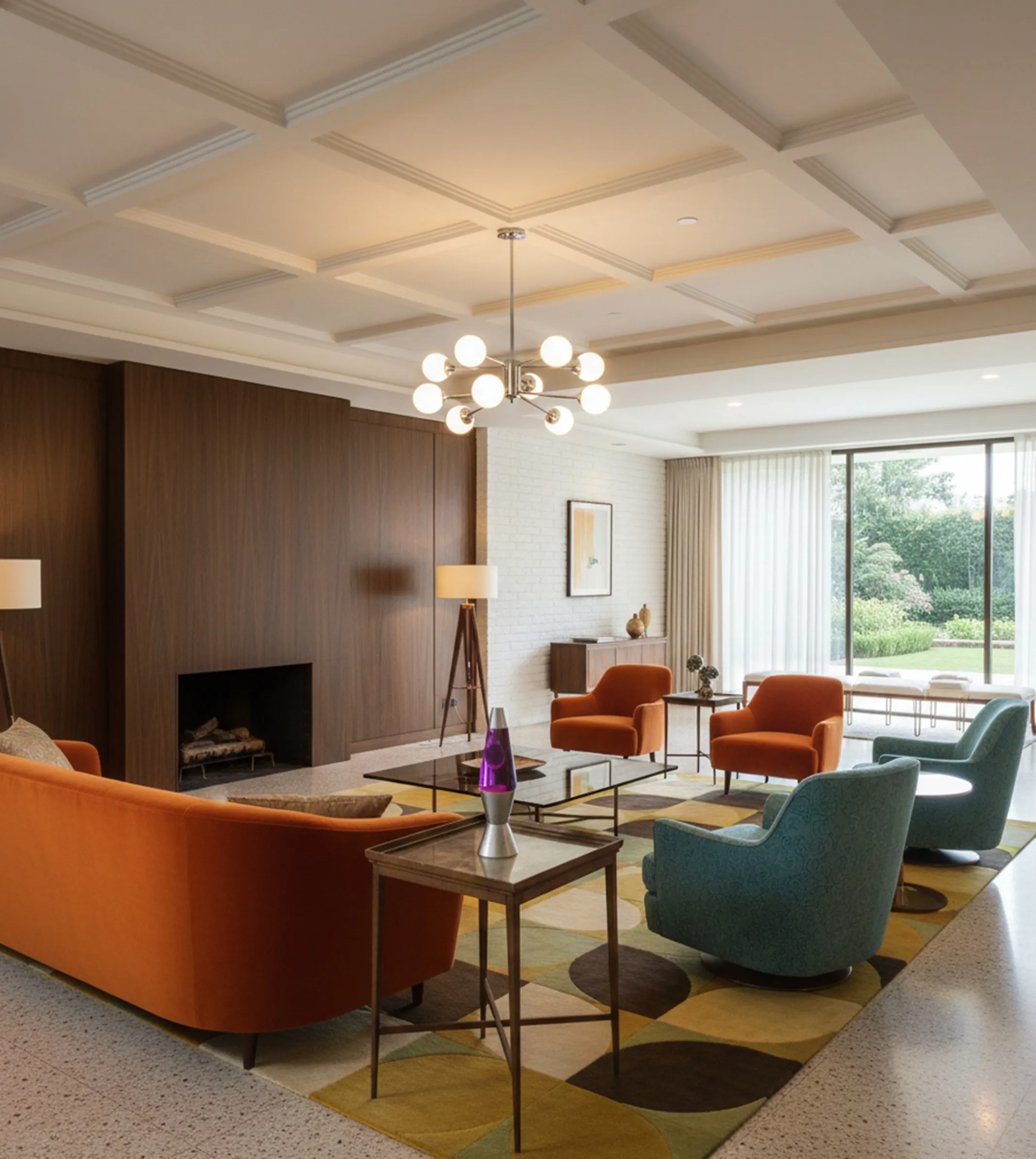 طاولة عتيقة من Chanaux et Pelletier في بيئة أنيقة مع أثاث عصري.