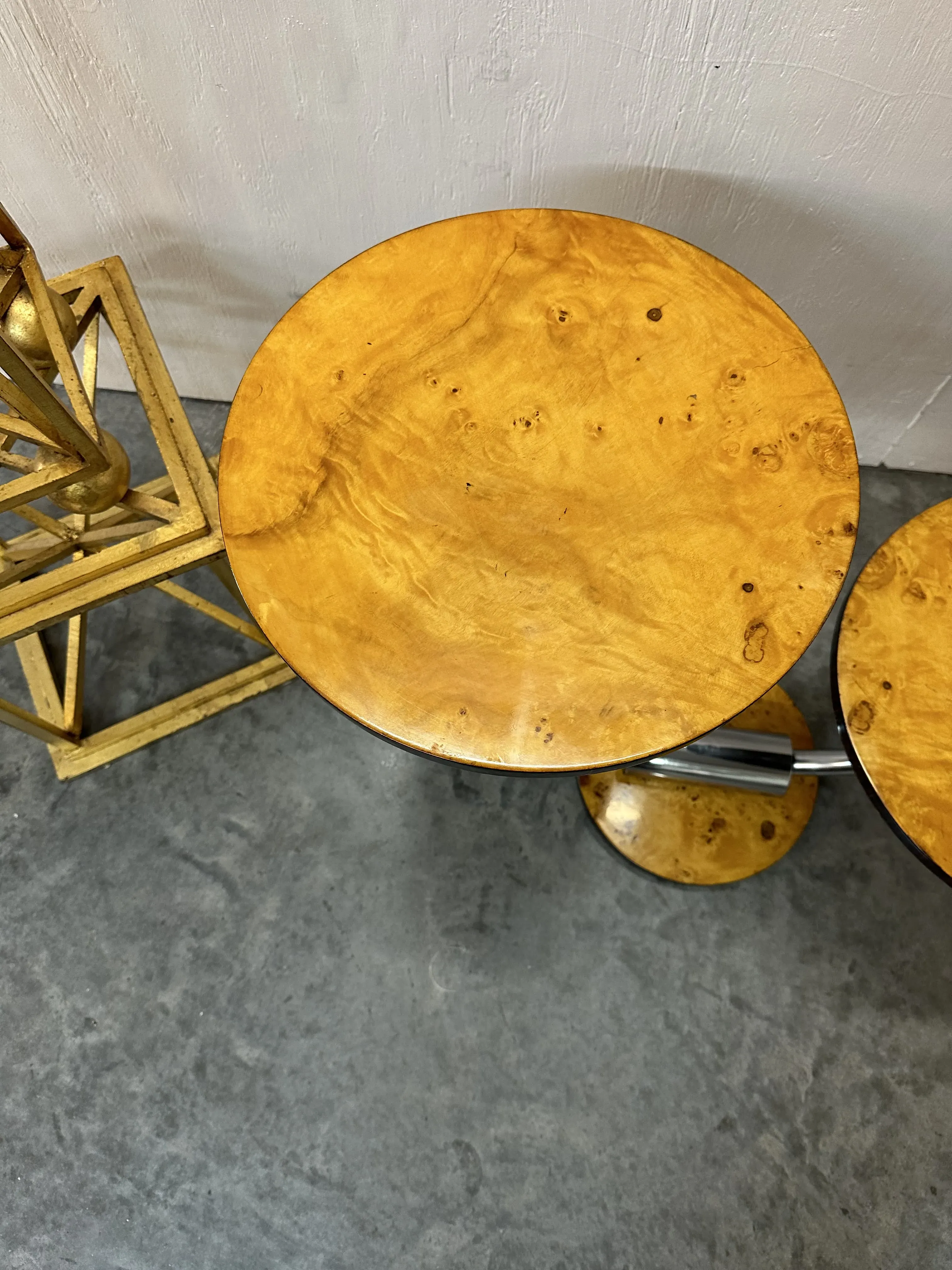 round antique table with distinctive design