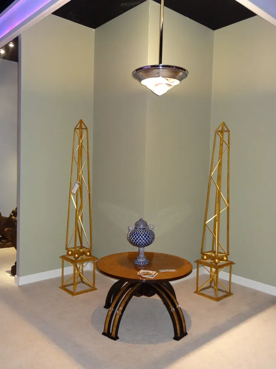 antique hanging lamp in a decorative setting