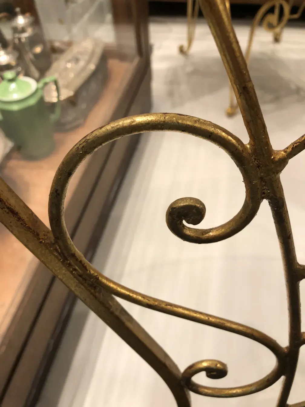 Antique garden chairs featuring unique decorative details in an appealing setting