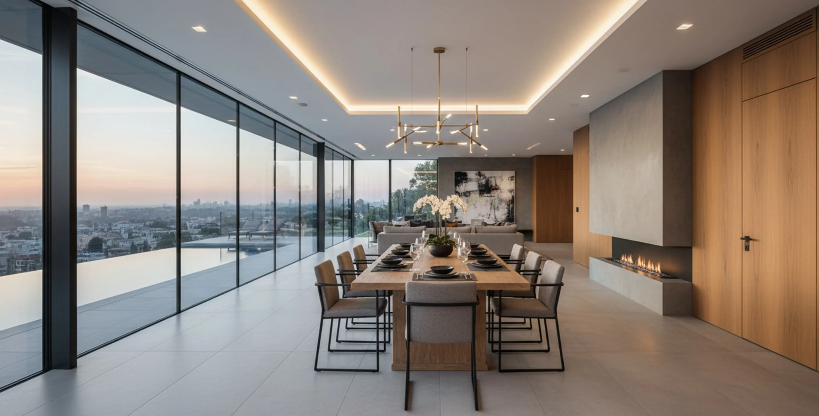 Tavolo da pranzo antico per 6 o 4 persone con sedie