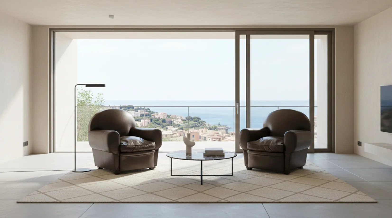 Duas poltronas antigas para restaurar em um ambiente moderno