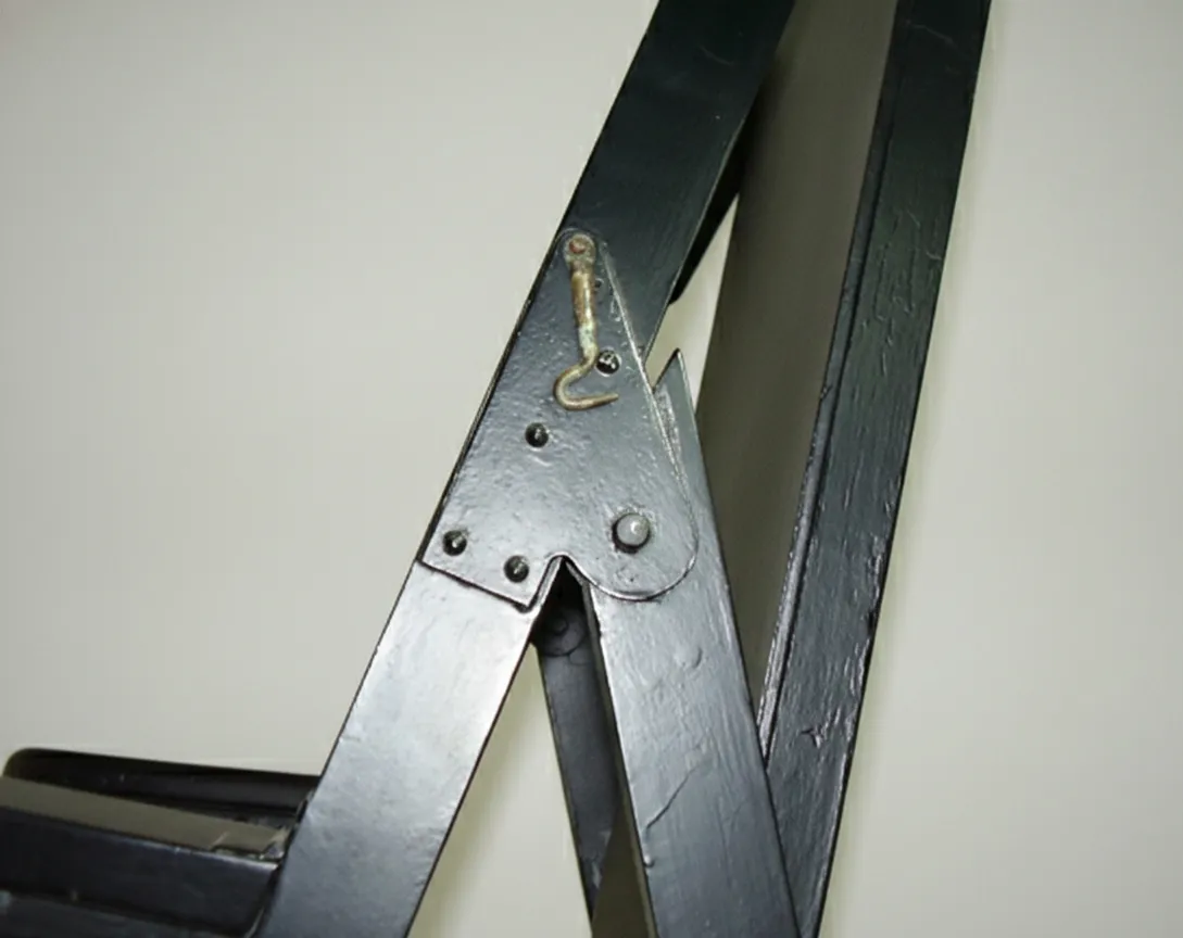 Detail eines antiken Sessels in neutralem Umfeld