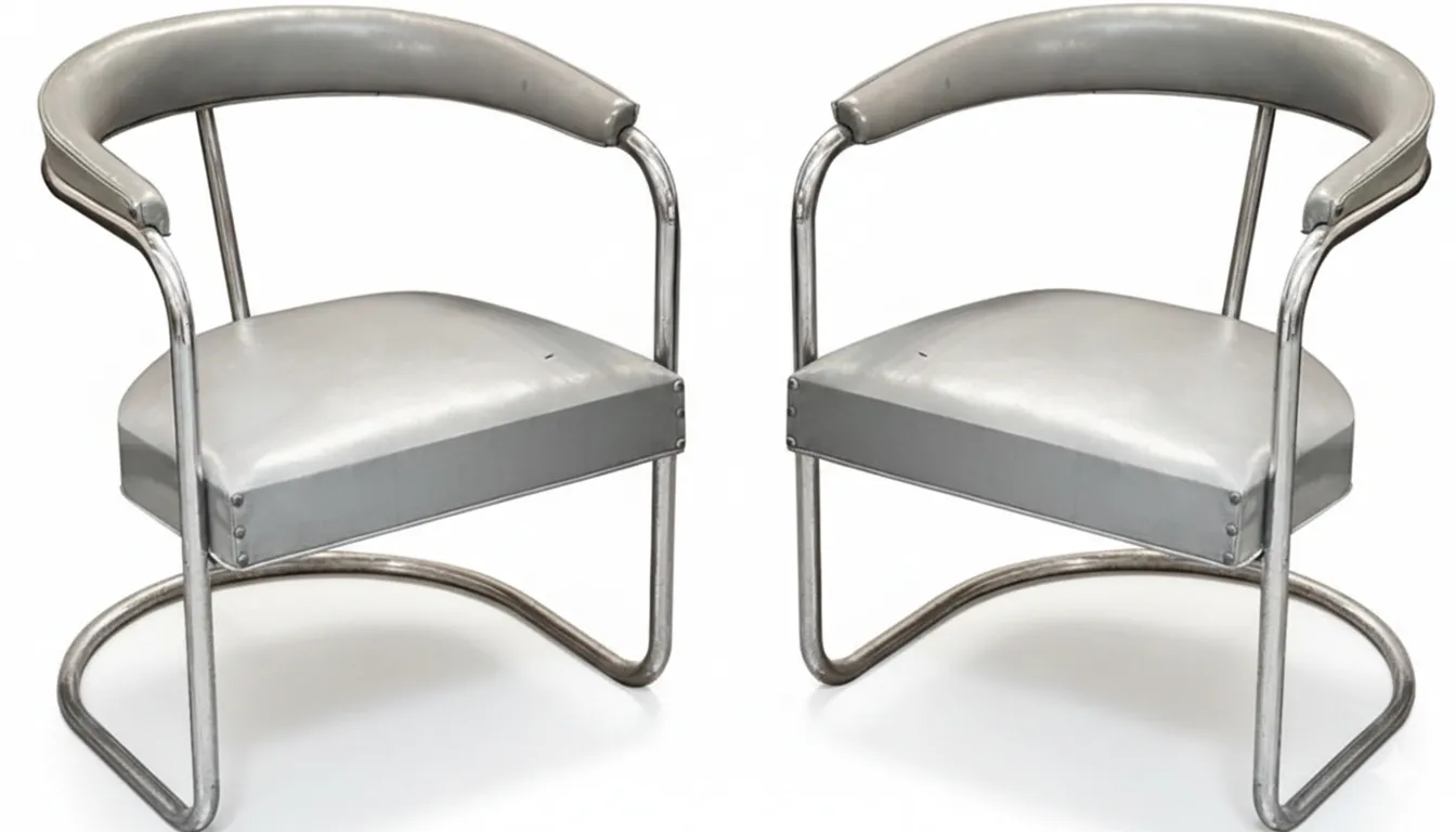 duas poltronas antigas com design clássico para serem restauradas, em um ambiente aconchegante.