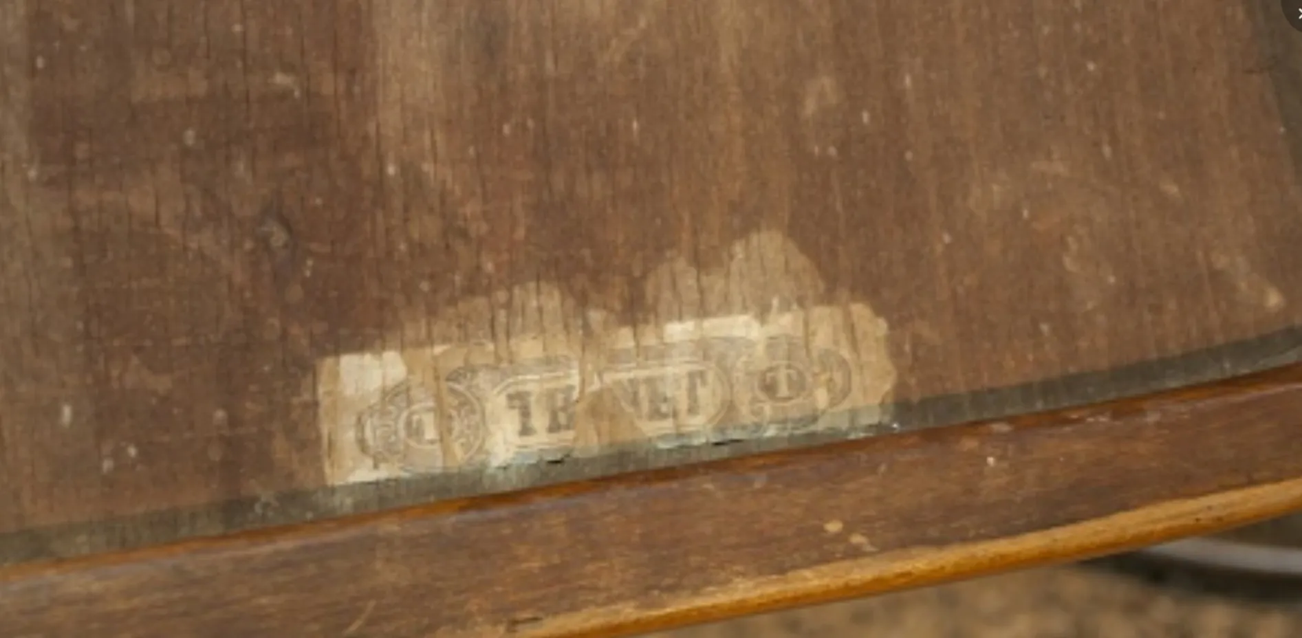 Antique hammock chair by Lorenz Thonet, stylish and comfortable.