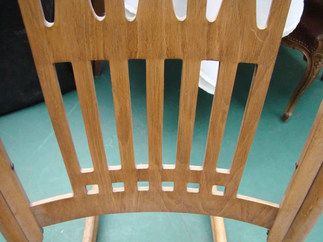 sedia amaca antica di Lorenz Thonet con finitura in legno chiaro