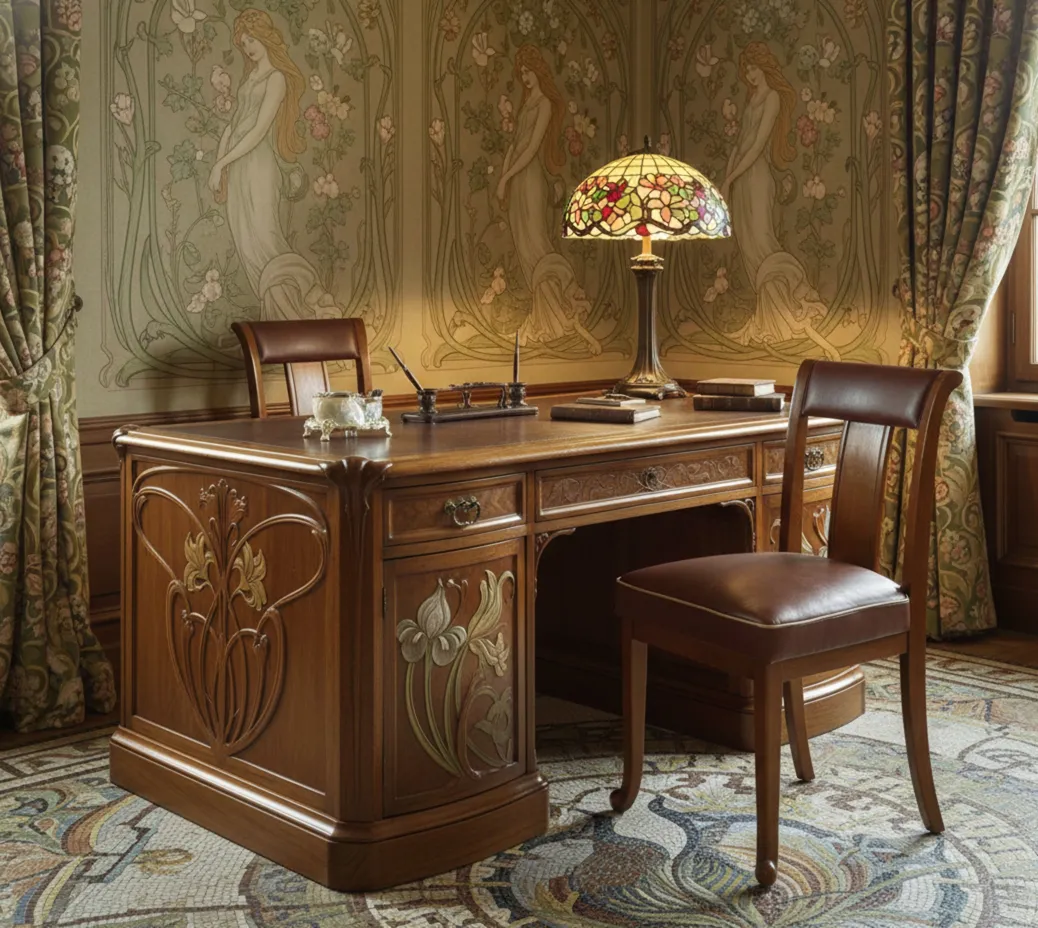 Antique chair with classic design, to restore in an elegant setting.