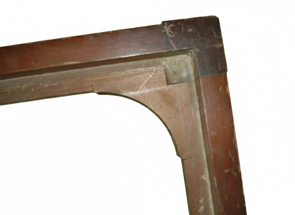 antique stool with classic details in a neutral setting