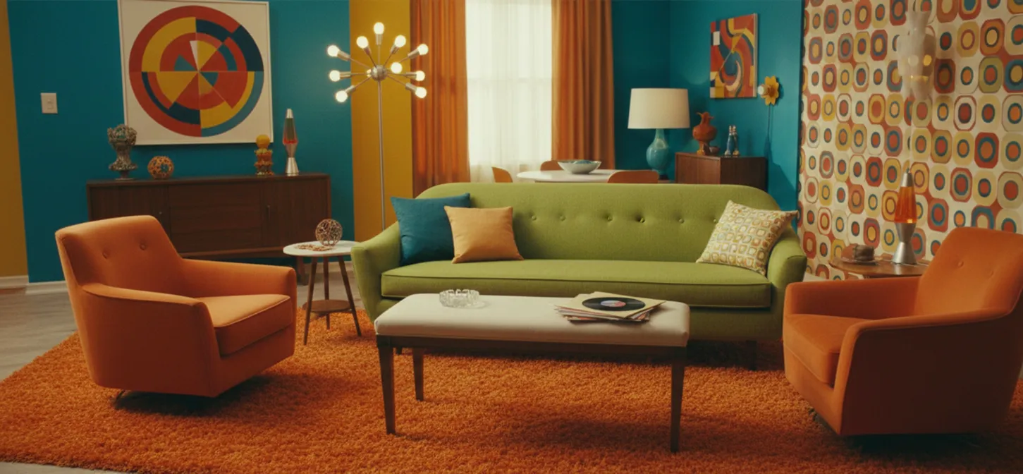 تابوريت قديم في زينة ملونة وحيوية.