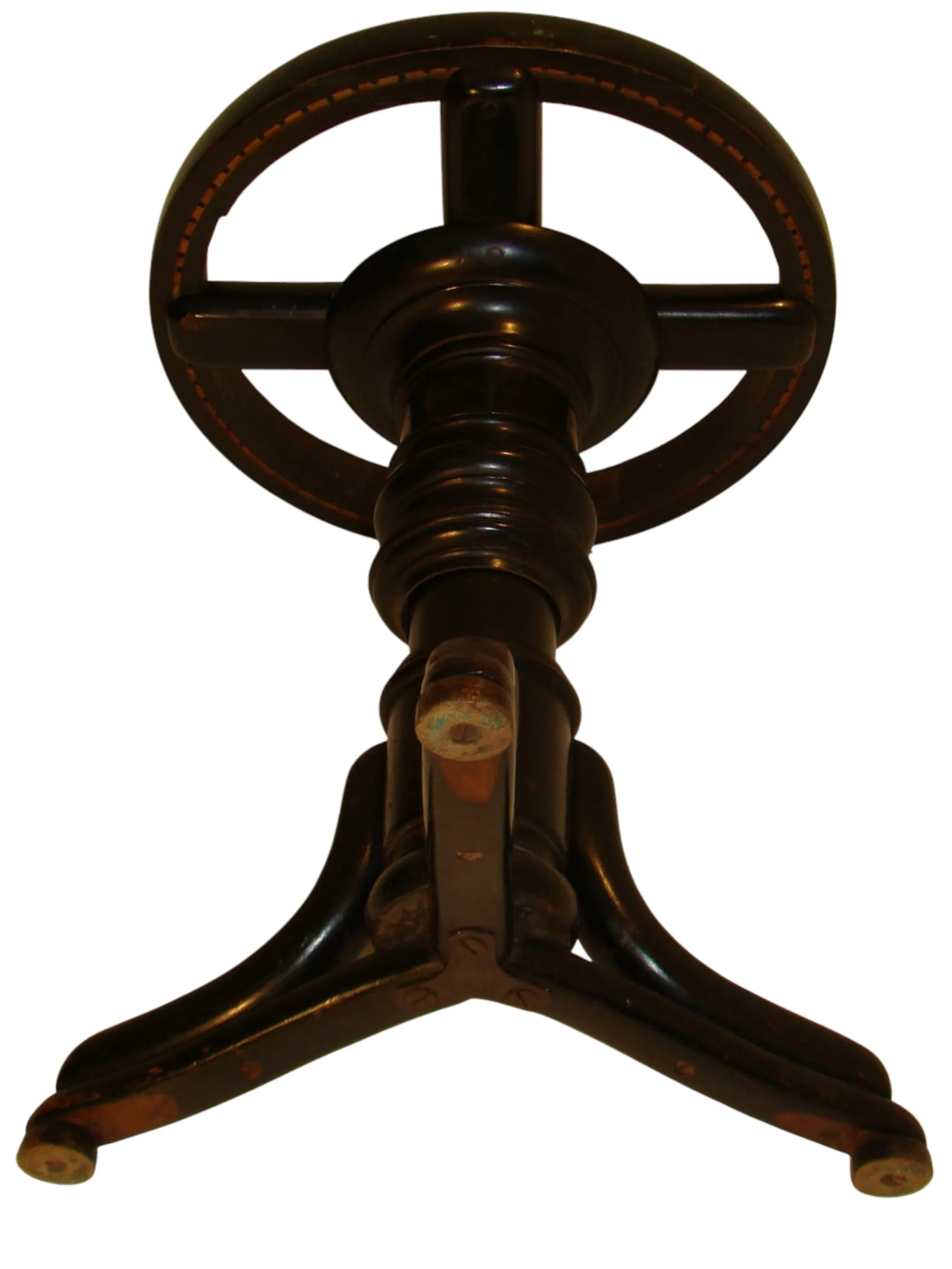 Antique Thonet sidewalk with tripod base design.