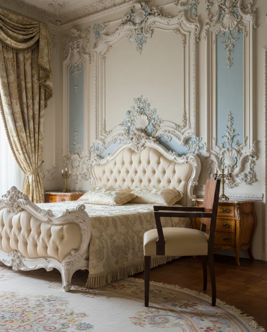 Sillón antiguo Art Deco en una habitación elegante con decoración clásica