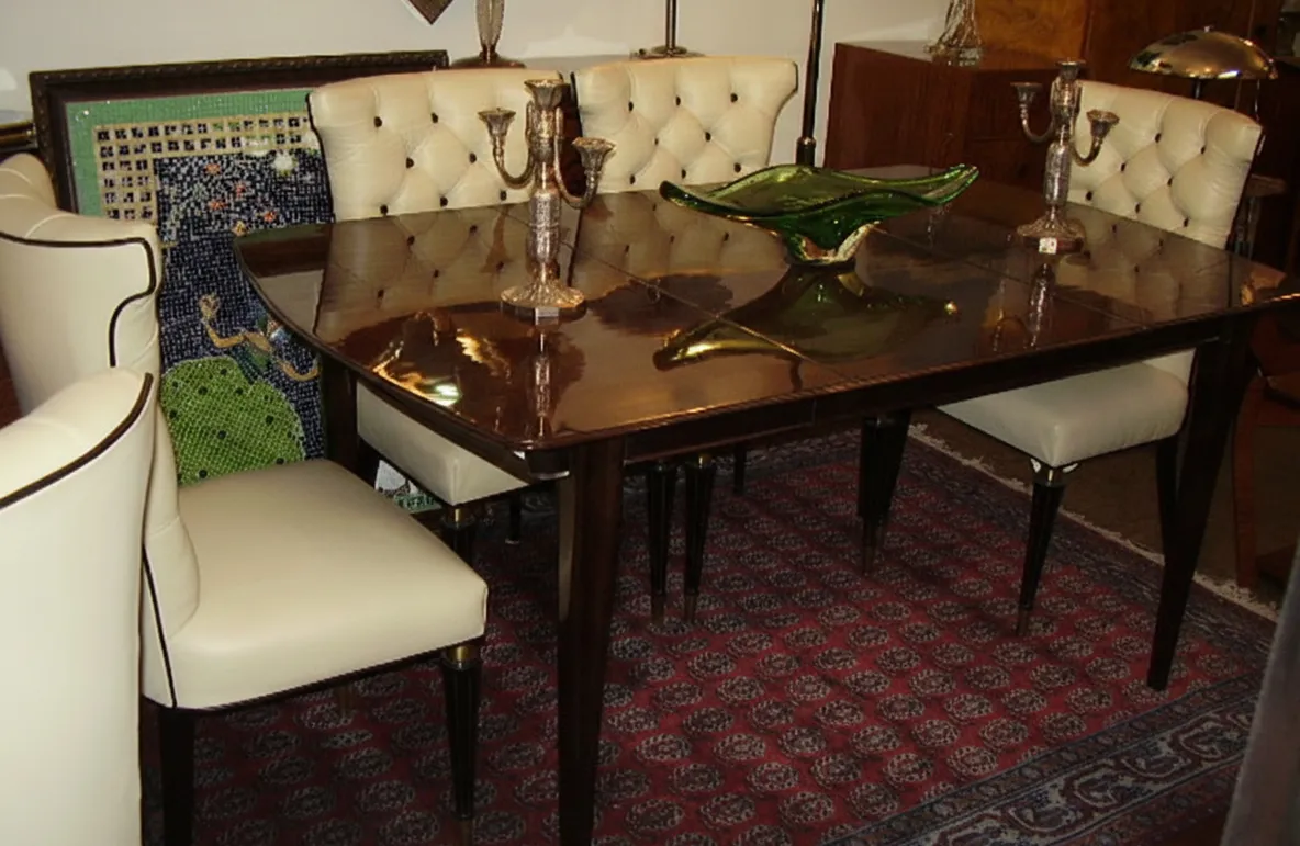 Six antique chairs to restore, set in a classic environment