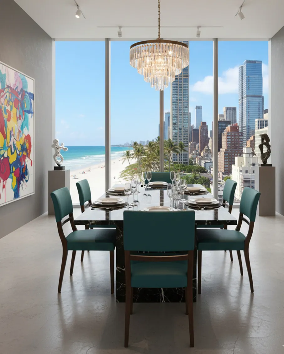 conjunto de 6 cadeiras antigas para restaurar, em um ambiente elegante.