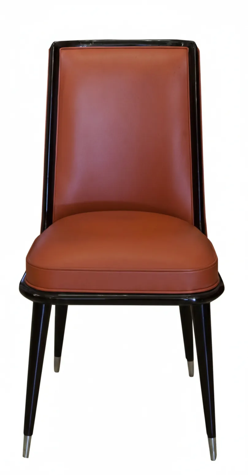 Set of 6 antique chairs in brown, perfect for restoration and adding a new style to your home.