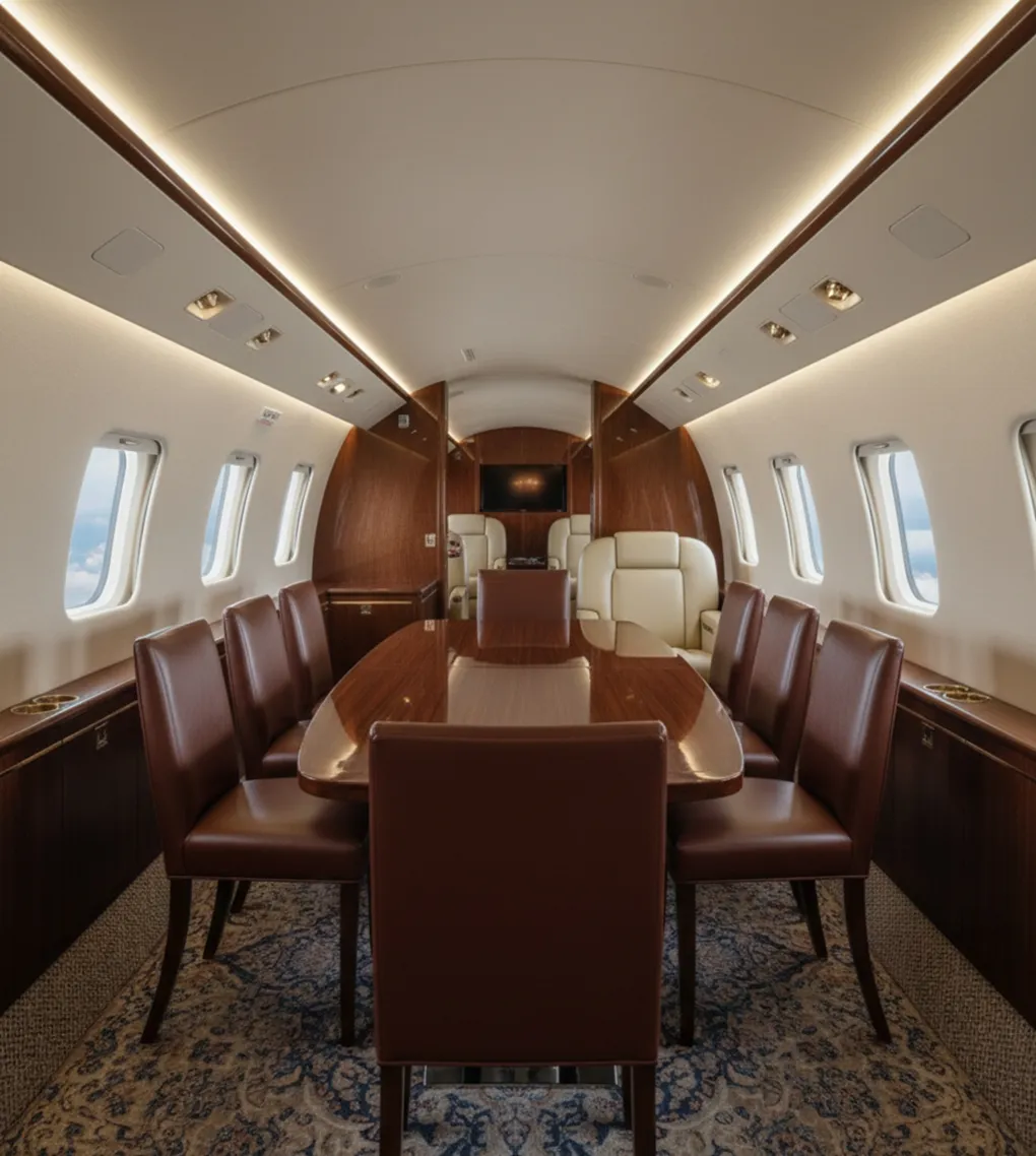 8 античных стульев в элегантном интерьере с столом