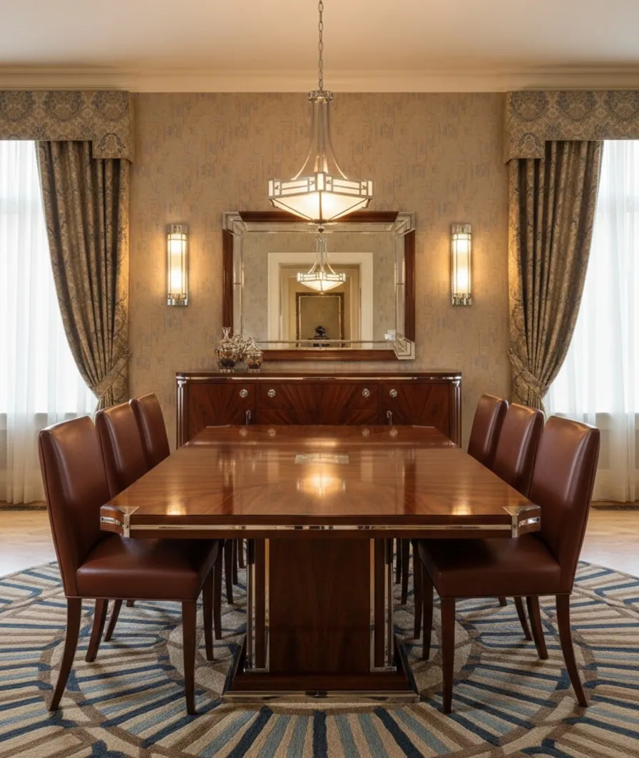 set of 8 chairs to restore in an elegant antique dining room