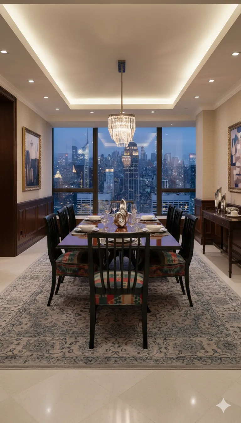 8 sedie antiche da restaurare, circondate da un ambiente elegante con vista