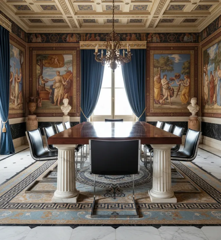 10 sedie antiche in un elegante ambiente di restauro