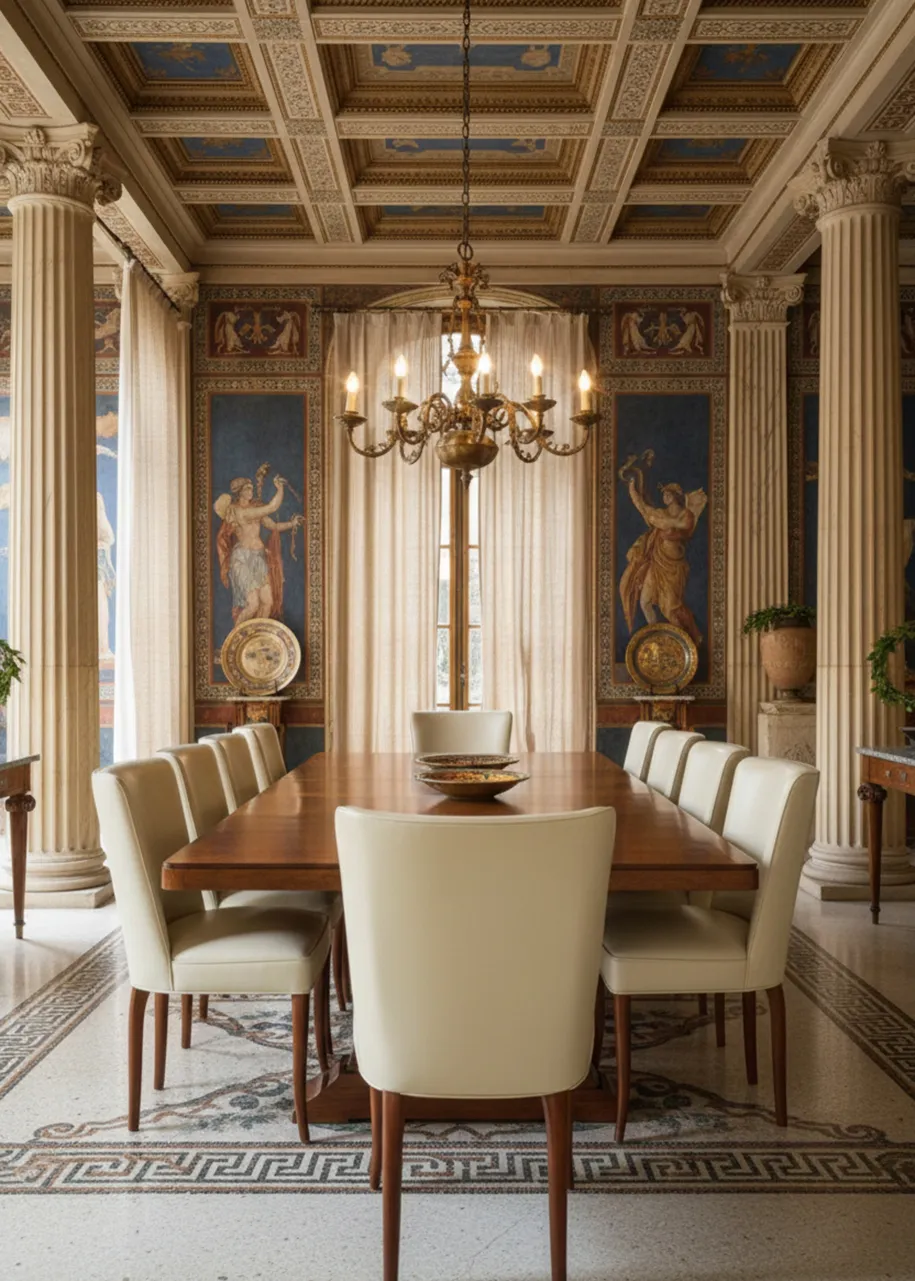 Conjunto de 10 cadeiras antigas prontas para restaurar em uma sala de jantar elegante