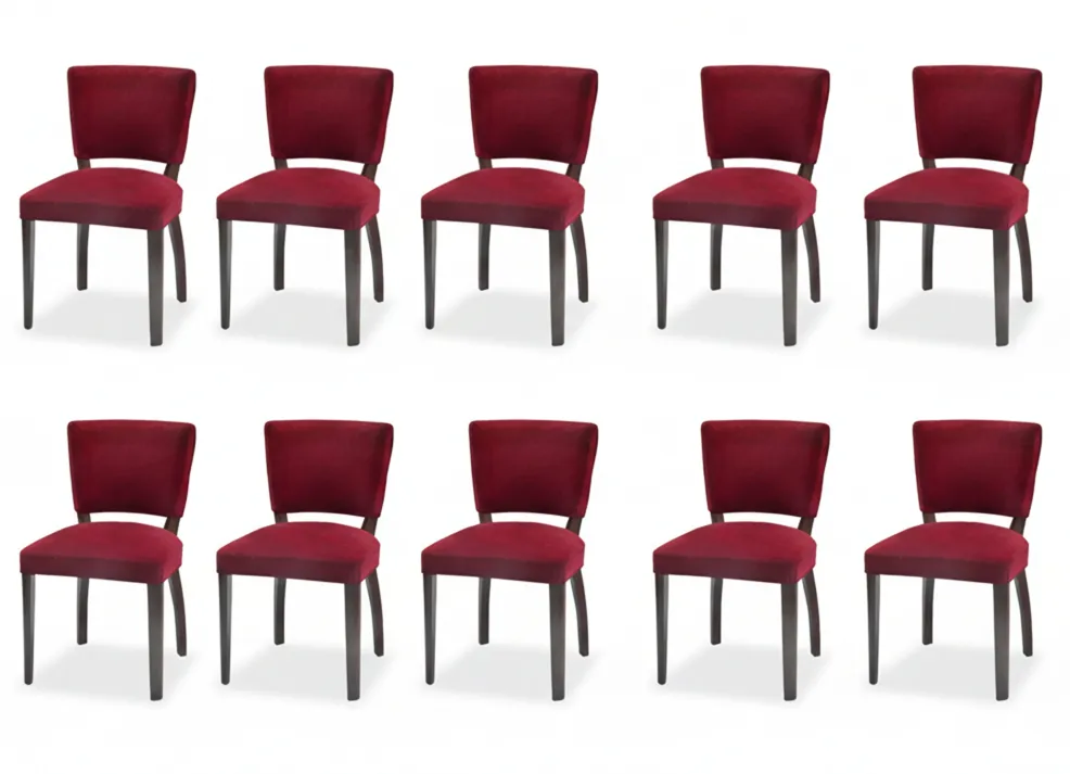 10 sedie antiche rosse, ideali per restaurare