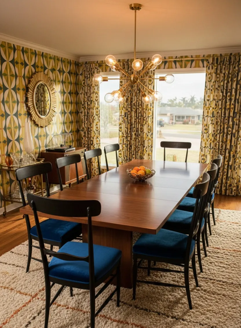 10 sillas antiguas colombo sanguineti chiavari en un comedor elegante