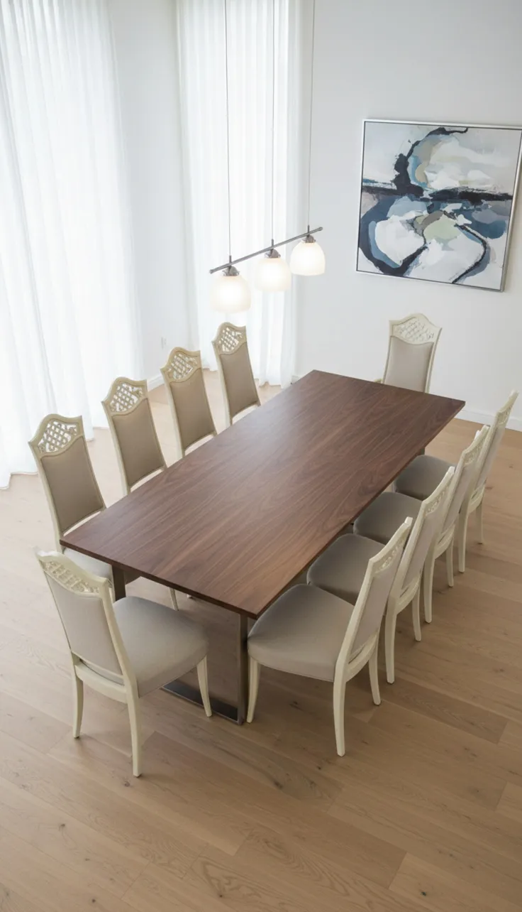 Conjunto de 12 sillas antiguas para restaurar en un comedor elegante