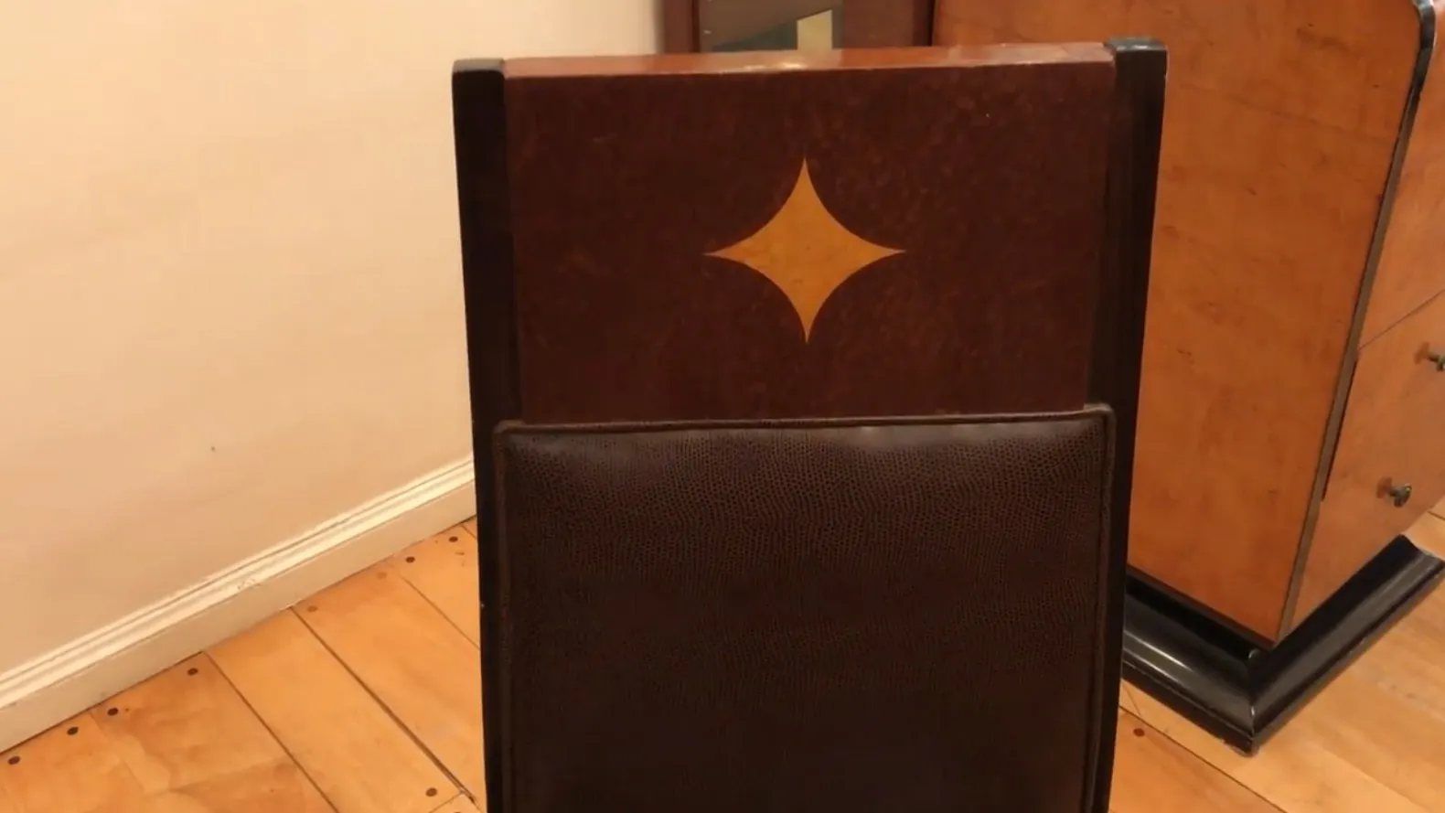 Antique chair with distinctive back design