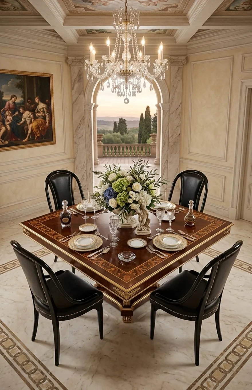 quattro sedie antiche thonet con design distintivo in un ambiente elegante