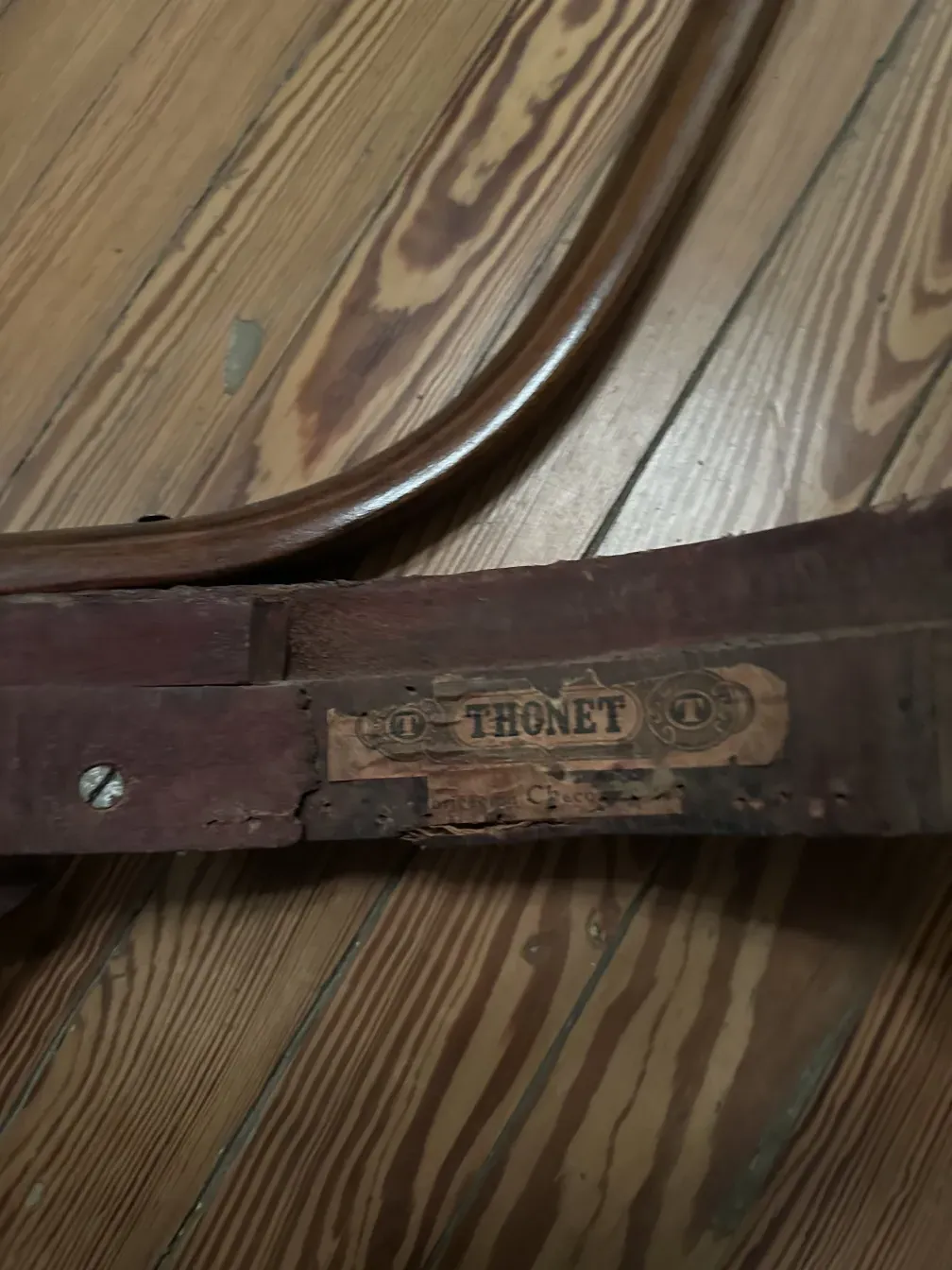 4 thonet antique chairs to restore in a vintage setting