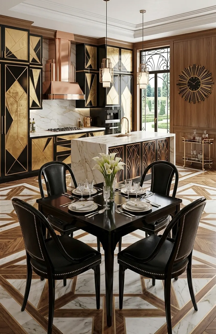 Vier antike thonet-stühle, die auf Restaurierung an einem eleganten Tisch warten.