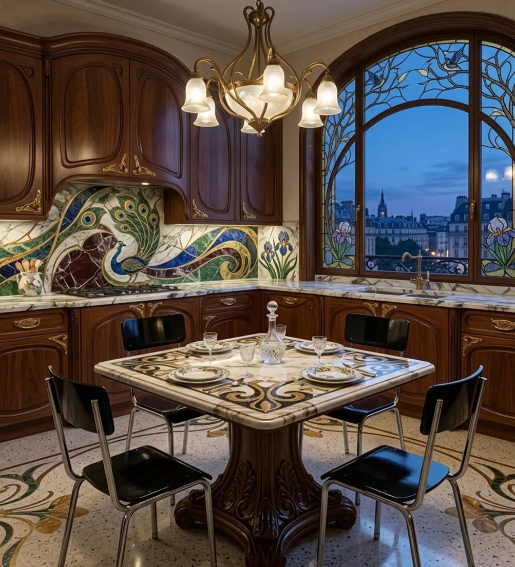 أربعة كراسي قديمة من باوهاوس في بيئة أنيقة