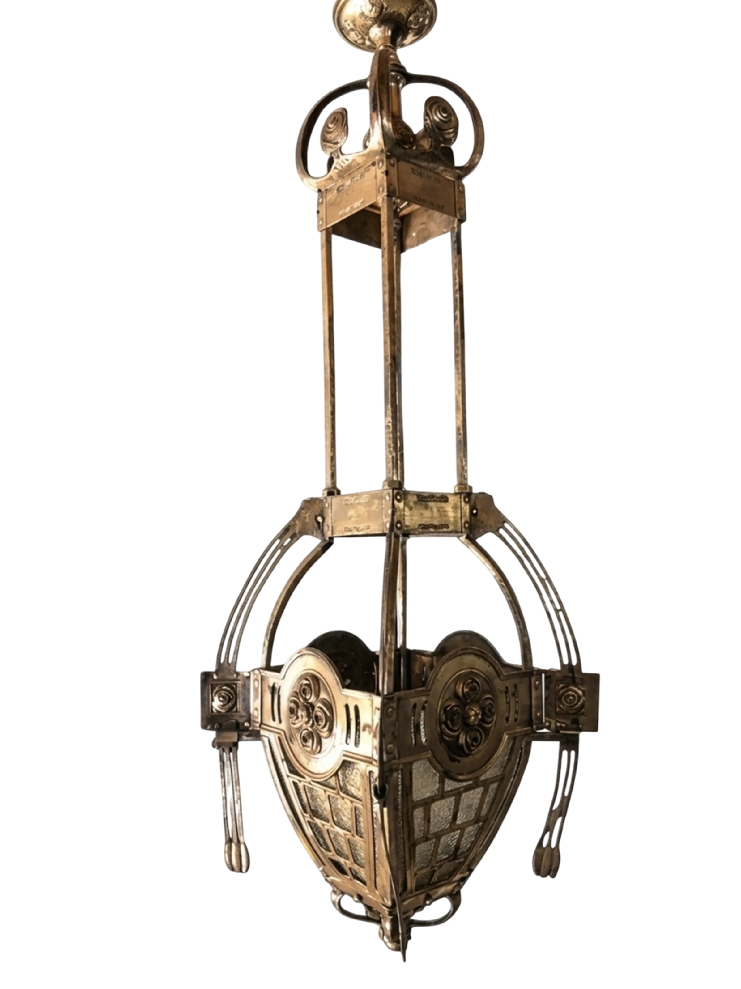 lampara de techo antigua mackintosh con detalle ornamental