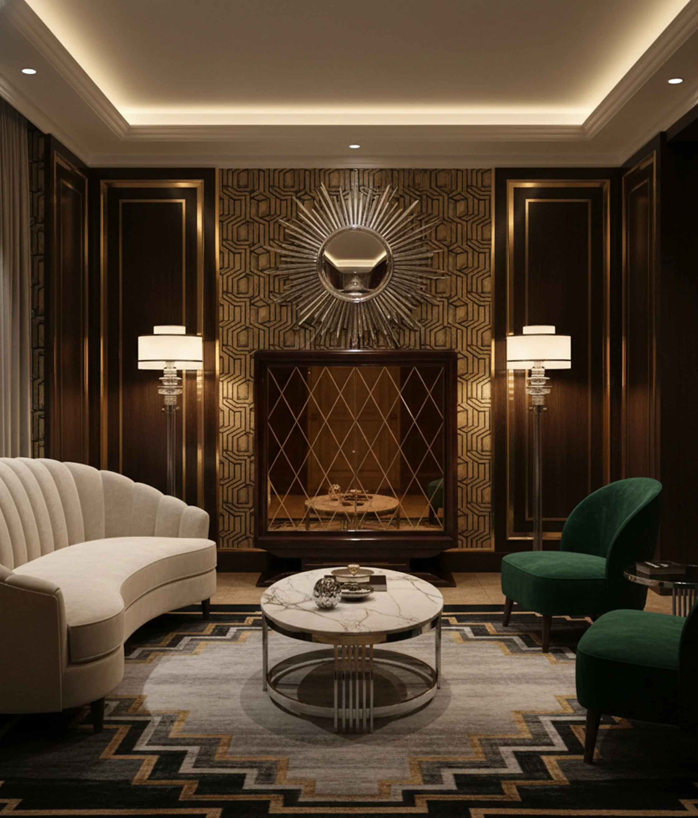 декоративный антикварный бар в элегантной обстановке