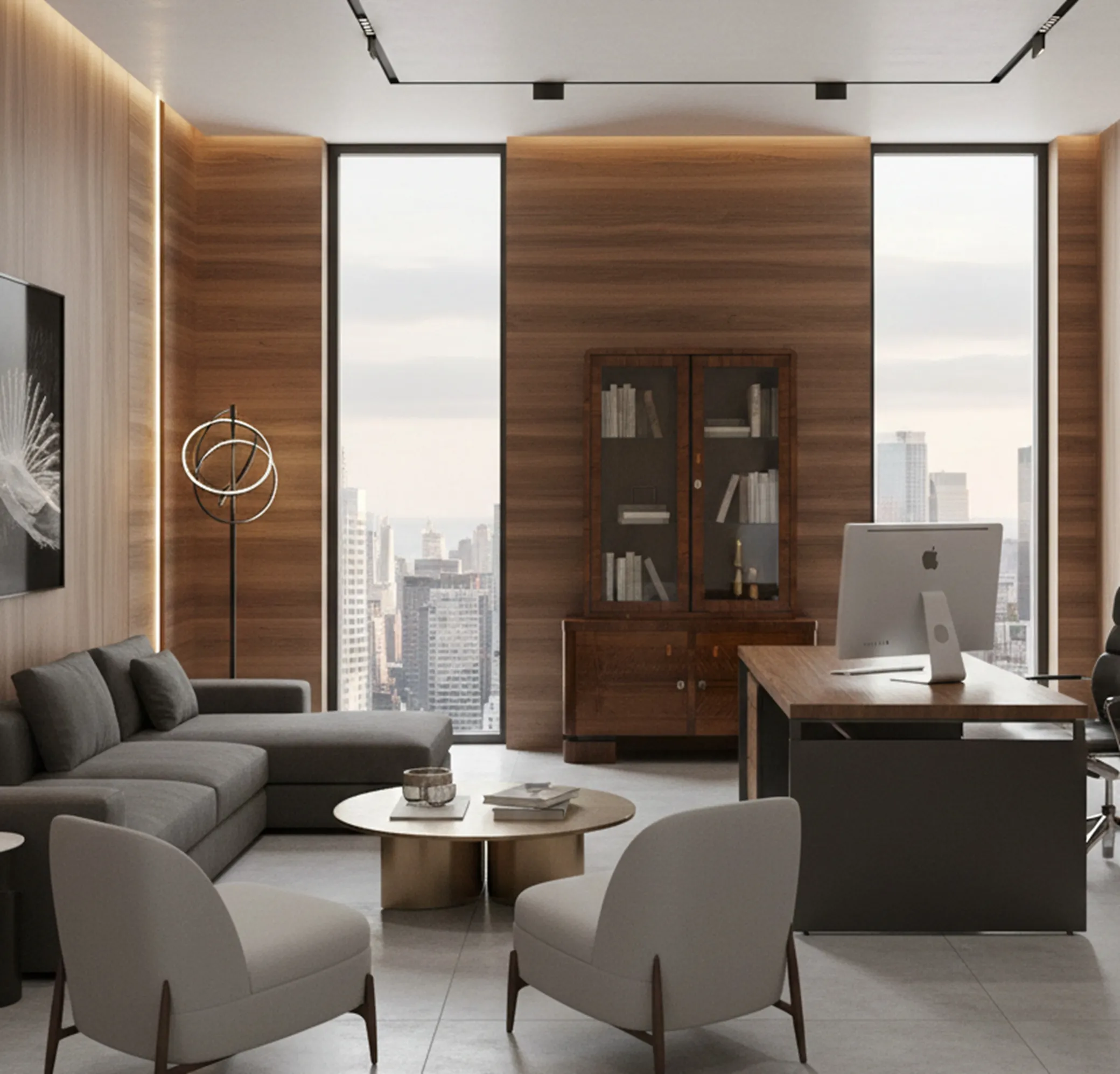 biblioteca antigua con libros visibles en una sala moderna