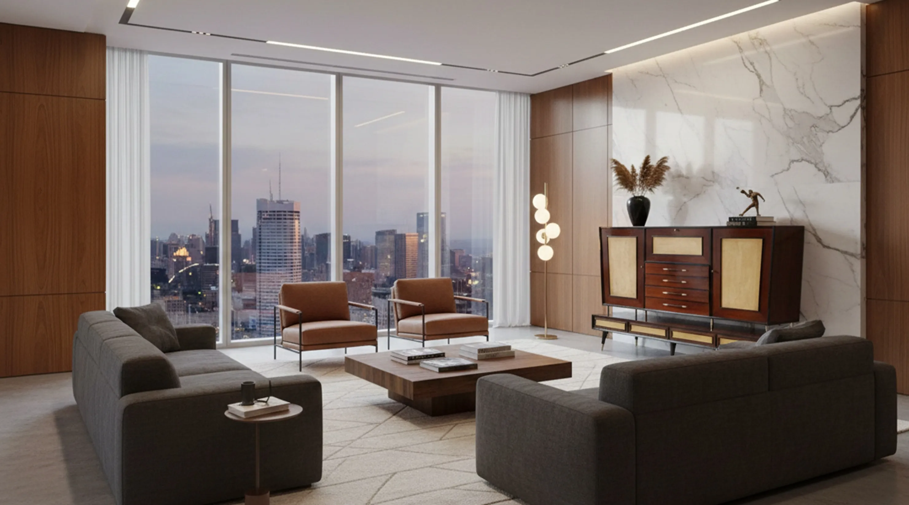 고전적인책장-책과우아한모던환경