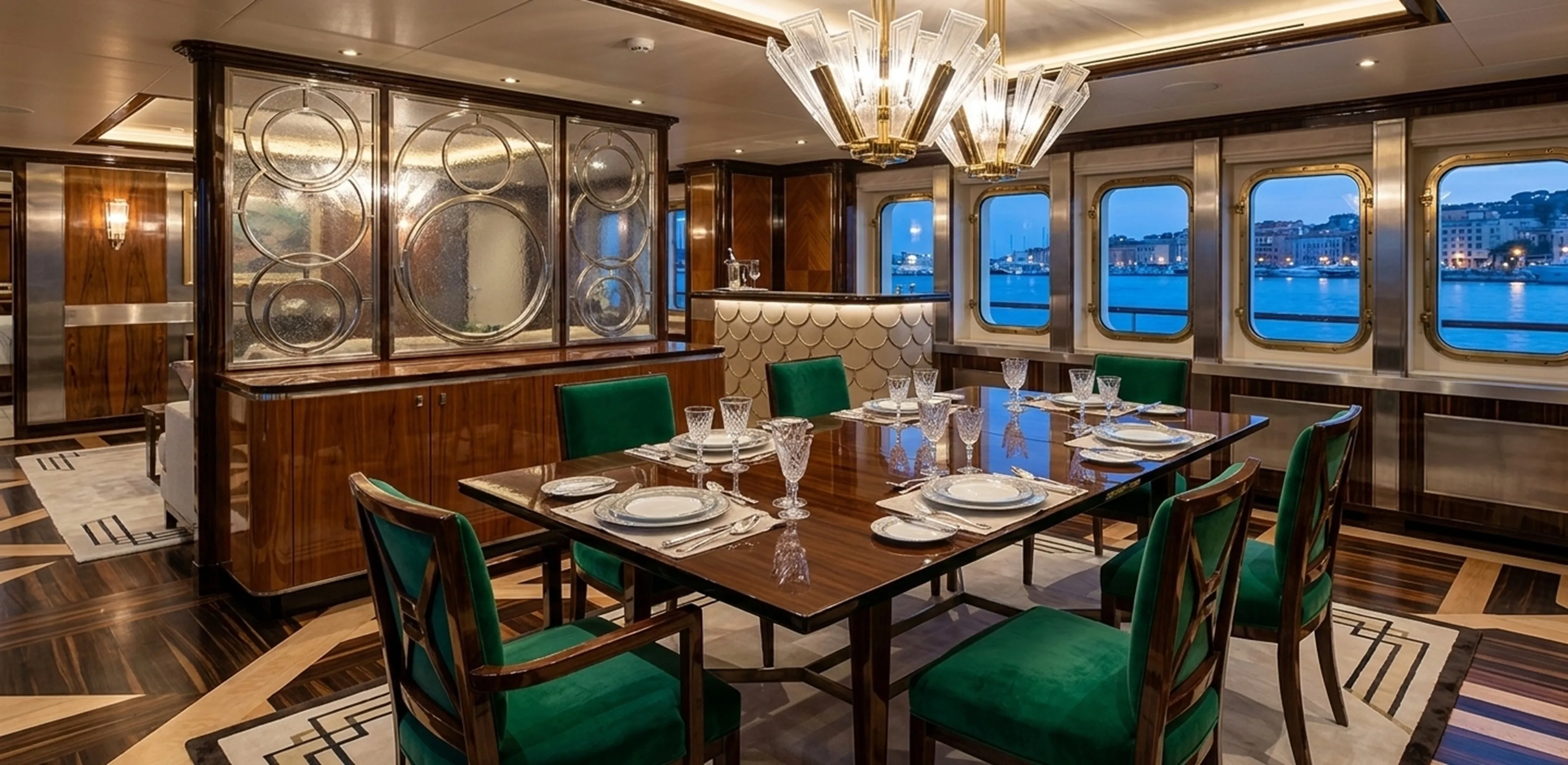 طاولة طعام قديمة (10/6 أشخاص) في بيئة أنيقة