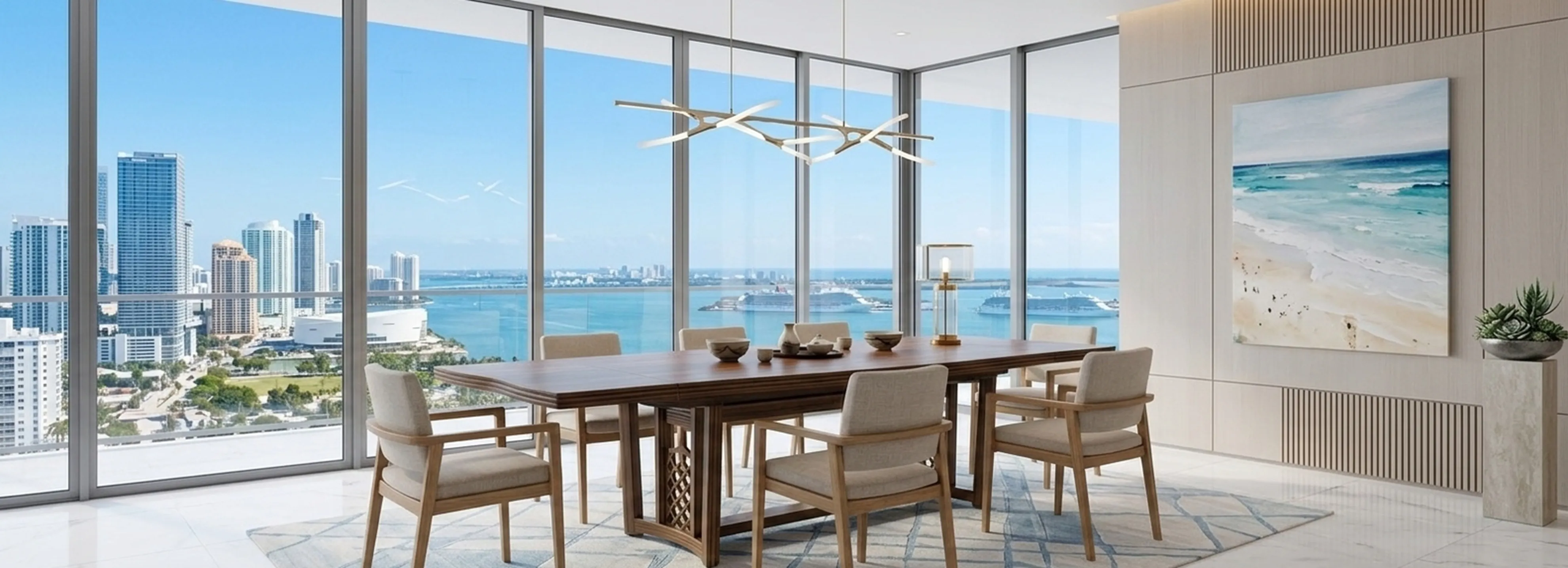 Tavolo da pranzo antico per dieci persone con vista sulla città.