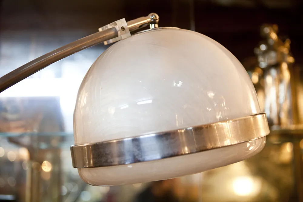 antique floor lamp with elegant art deco finish